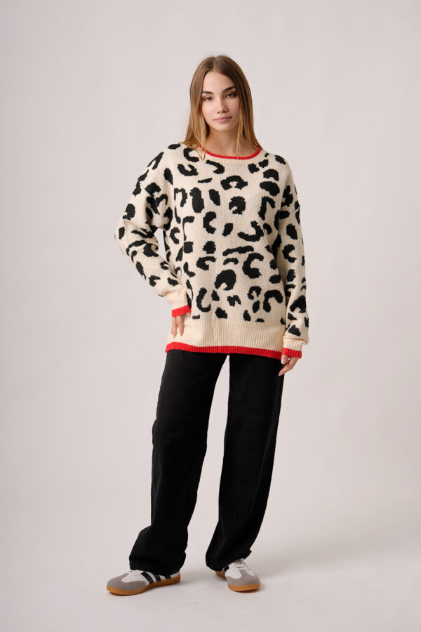 Sweter Leopardo